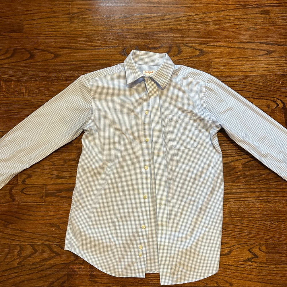 Kids Checkered Shirt - Blue and White